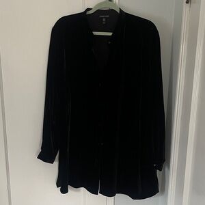 Eileen Fisher Black Velvet Tunic